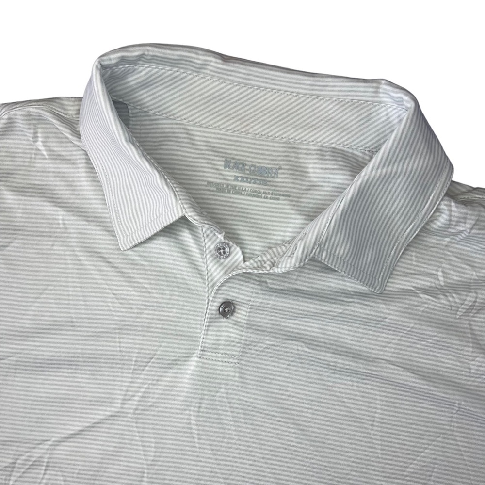 NEW Black Clover Live Lucky Everyday Polo Vanguard Shirt Mens XXL Cloud/White.